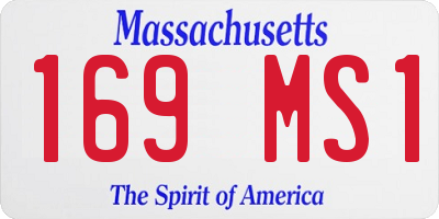 MA license plate 169MS1