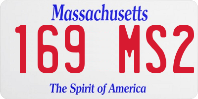 MA license plate 169MS2