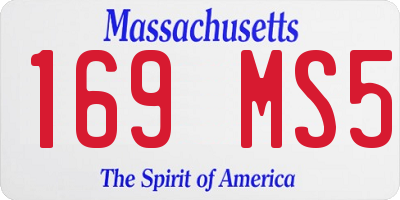 MA license plate 169MS5