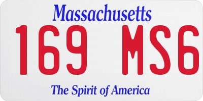 MA license plate 169MS6