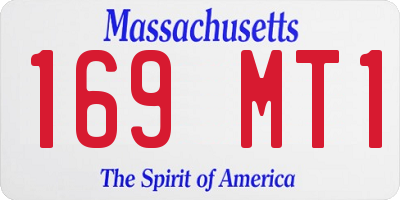 MA license plate 169MT1