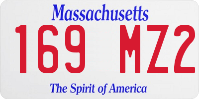 MA license plate 169MZ2
