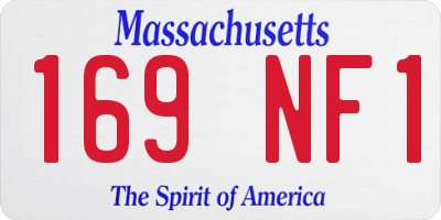 MA license plate 169NF1
