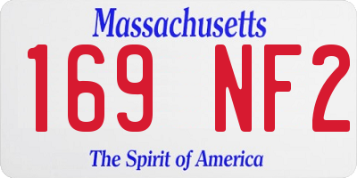 MA license plate 169NF2
