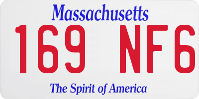 MA license plate 169NF6
