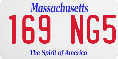 MA license plate 169NG5