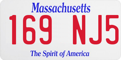 MA license plate 169NJ5