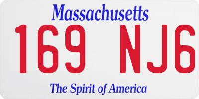 MA license plate 169NJ6