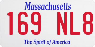 MA license plate 169NL8