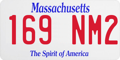 MA license plate 169NM2