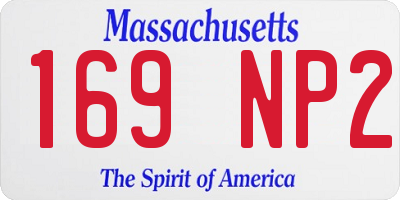 MA license plate 169NP2
