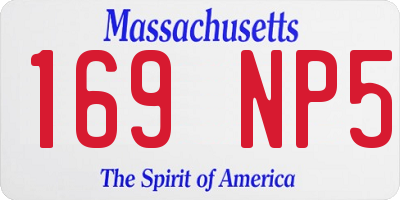 MA license plate 169NP5
