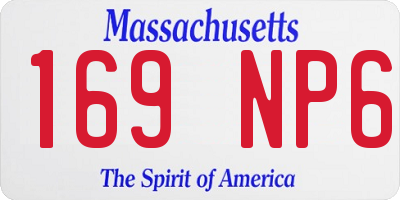 MA license plate 169NP6