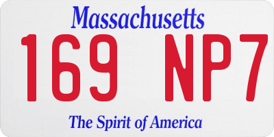 MA license plate 169NP7