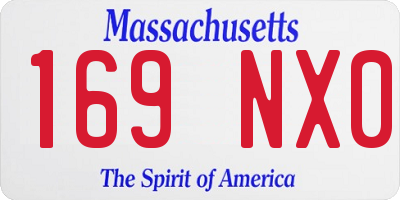 MA license plate 169NX0