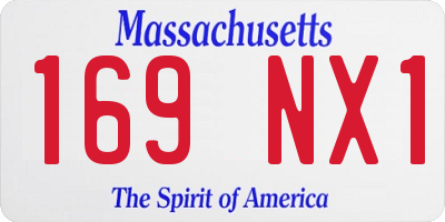 MA license plate 169NX1