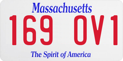 MA license plate 169OV1