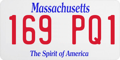 MA license plate 169PQ1