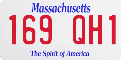MA license plate 169QH1