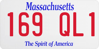 MA license plate 169QL1