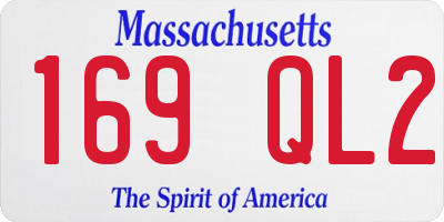 MA license plate 169QL2