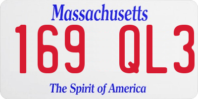 MA license plate 169QL3