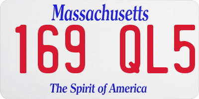 MA license plate 169QL5