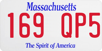 MA license plate 169QP5