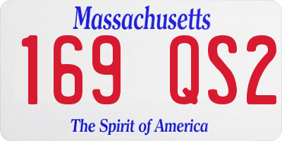 MA license plate 169QS2