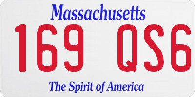 MA license plate 169QS6