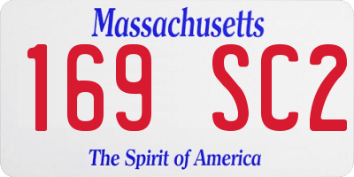 MA license plate 169SC2