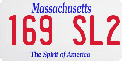 MA license plate 169SL2