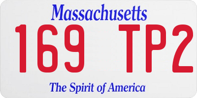 MA license plate 169TP2
