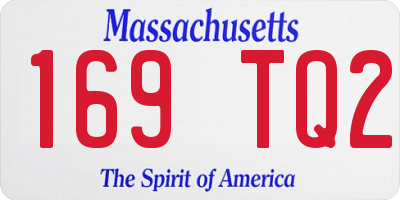 MA license plate 169TQ2