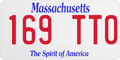 MA license plate 169TT0