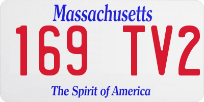 MA license plate 169TV2