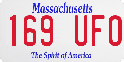 MA license plate 169UF0