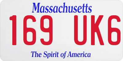MA license plate 169UK6