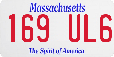 MA license plate 169UL6