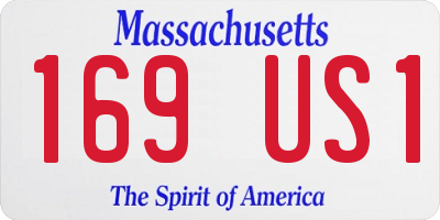 MA license plate 169US1