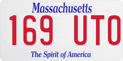 MA license plate 169UT0