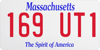 MA license plate 169UT1