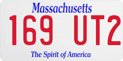 MA license plate 169UT2