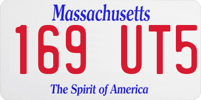 MA license plate 169UT5