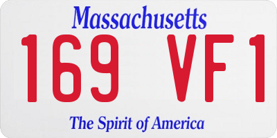 MA license plate 169VF1