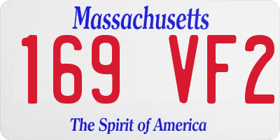MA license plate 169VF2