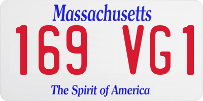 MA license plate 169VG1