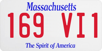 MA license plate 169VI1