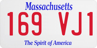 MA license plate 169VJ1