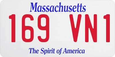 MA license plate 169VN1